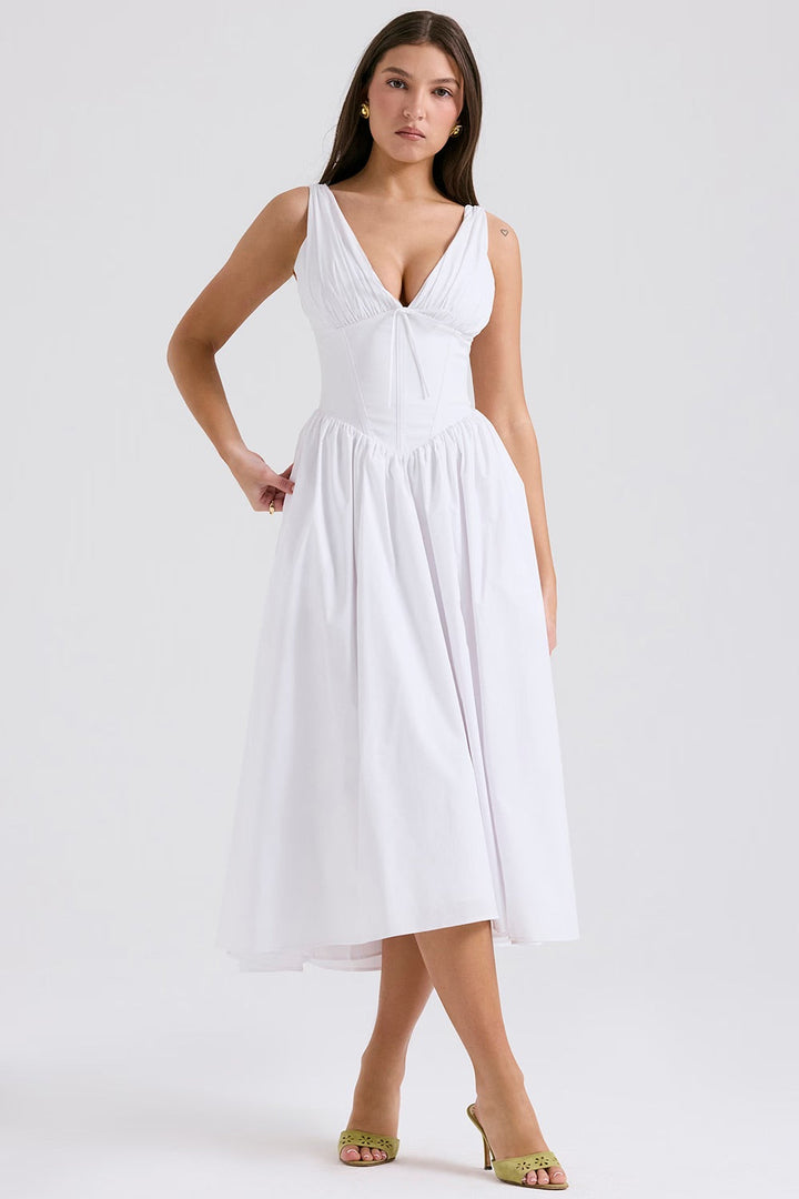 EMMA | ROBE BLANCHE ÉLÉGANTE