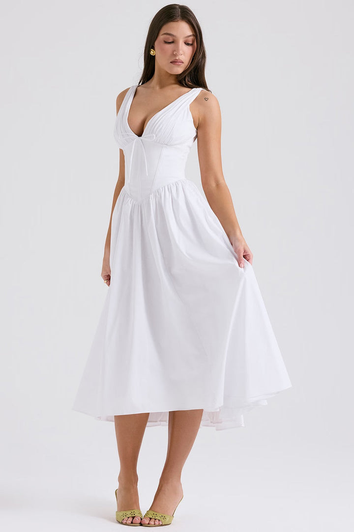 EMMA | ROBE BLANCHE ÉLÉGANTE