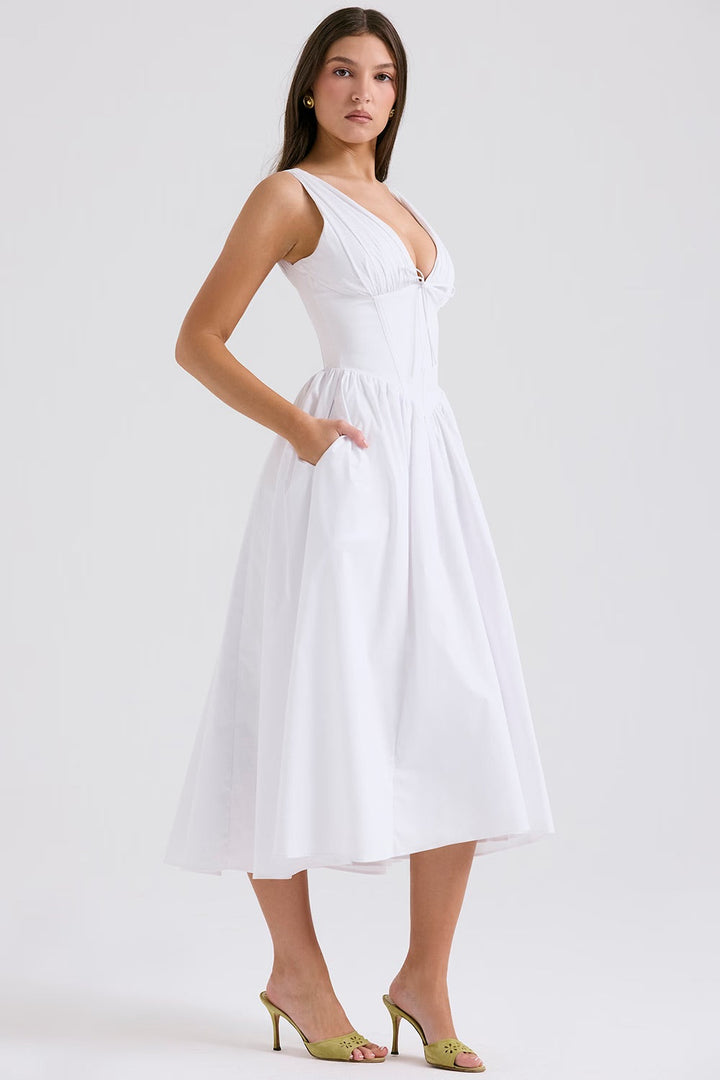EMMA | ROBE BLANCHE ÉLÉGANTE
