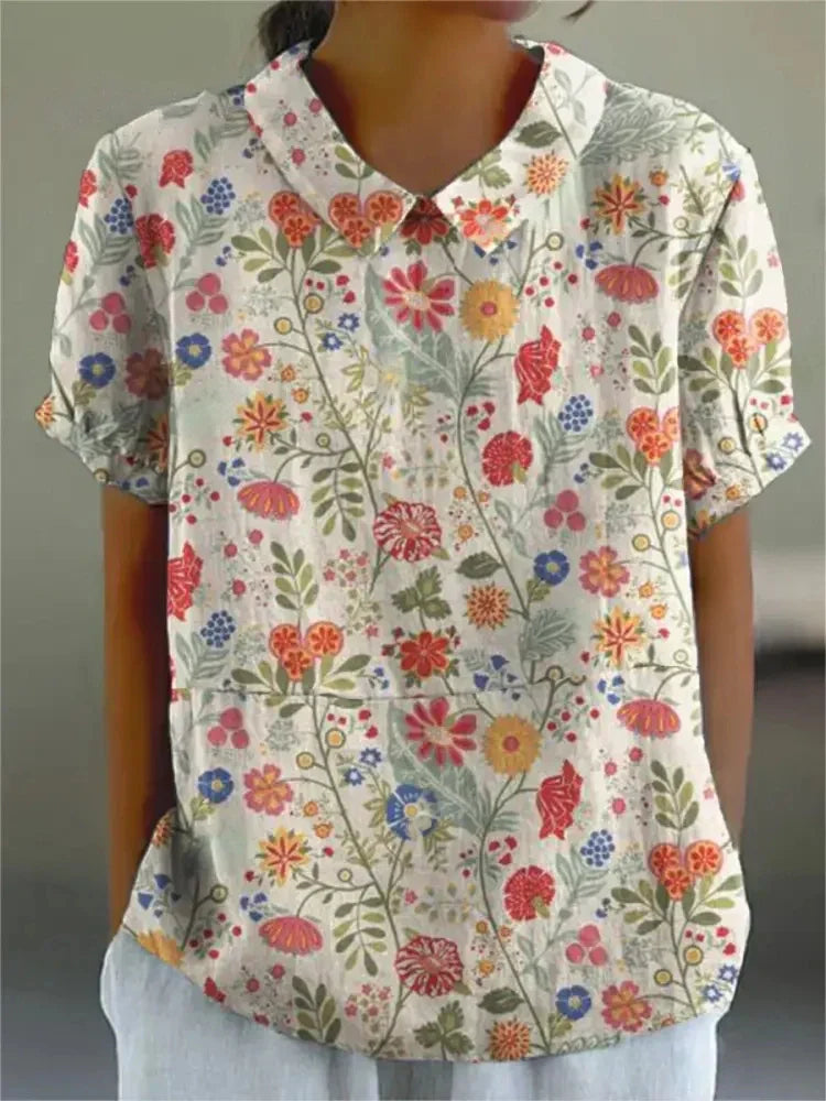 MARGAUX | CHEMISE ÉLÉGANTE À FLEURS
