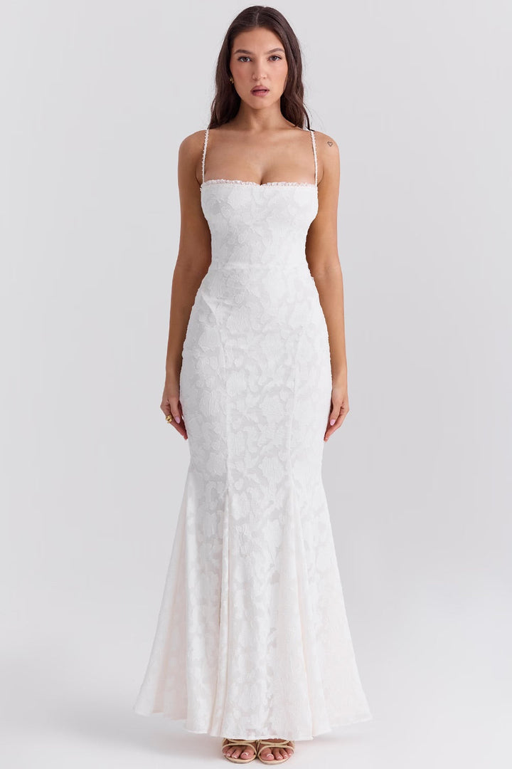 BÉATRICE | ROBE MOULANTE À MOTIFS