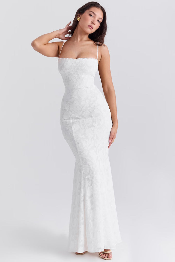 BÉATRICE | ROBE MOULANTE À MOTIFS