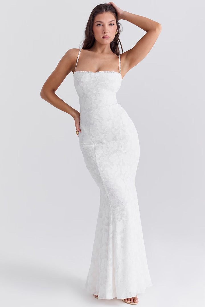BÉATRICE | ROBE MOULANTE À MOTIFS