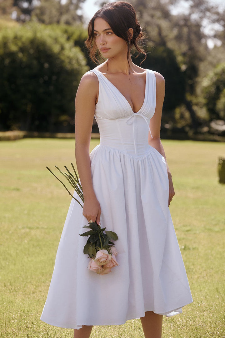 EMMA | ROBE BLANCHE ÉLÉGANTE